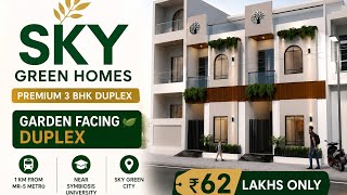 Sky Green Homes – Premium 3 BHK Garden Facing Duplex in Indore