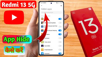 how to hide app in redmi 13 5g, redmi 13 5g app hide kaise kare