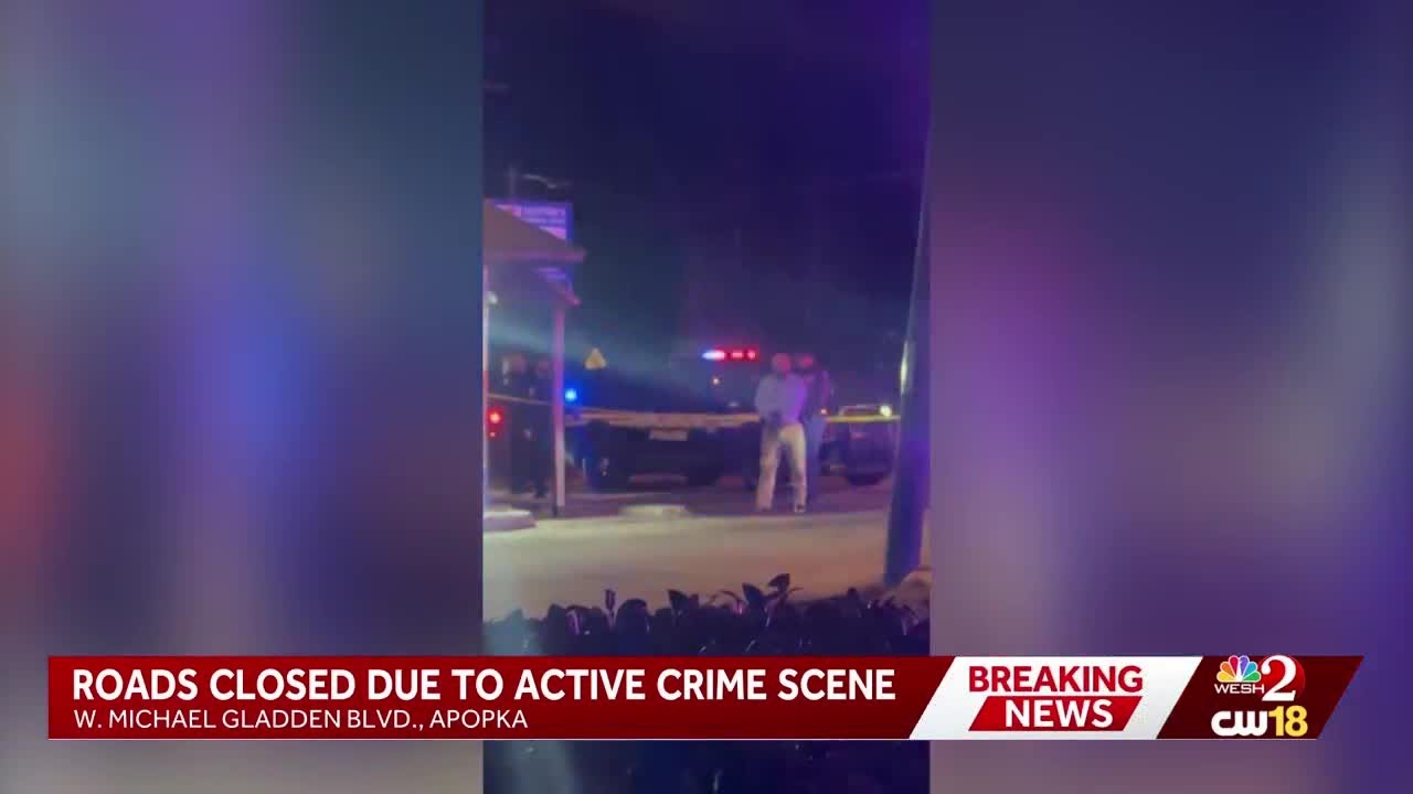 Roads closed due to active crime scene in Apopka