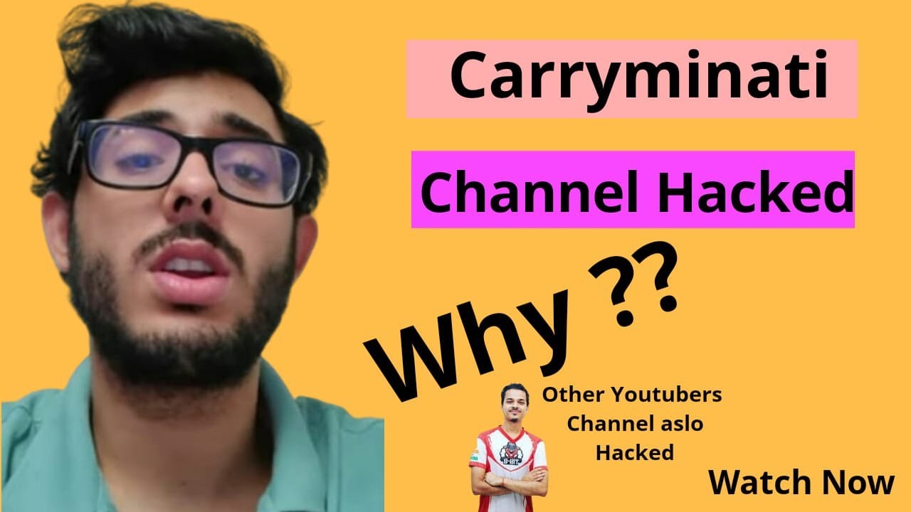 carryminati channel - big news || carryminati youtube channel hacked ! how ?