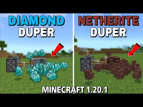 2 EASIEST Diamond/Netherite Duper in Minecraft Bedrock 1.20! New Diamond Farm! MCPE, Xbox, PS4