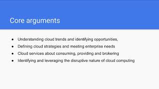 Group 4 - Article Review on "Cloud Computing Primer for 2017"