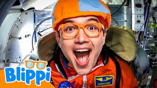 blippi meekah train like astronauts nasa learning videos