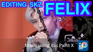 Editing Stray Kids Felix - Subtle Neon Edit Ibis Paint X Jennidrawz