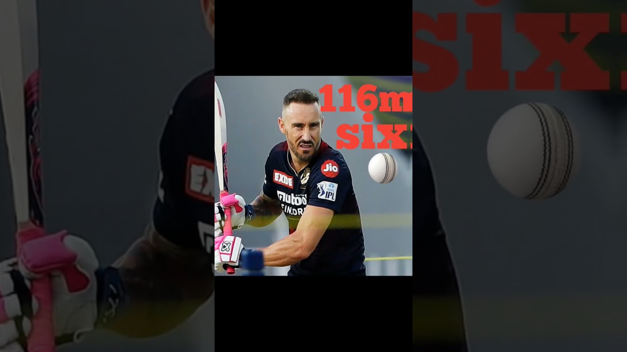 IPL 2023 Longest Six || 116m six🔥🔥  faf du plessis