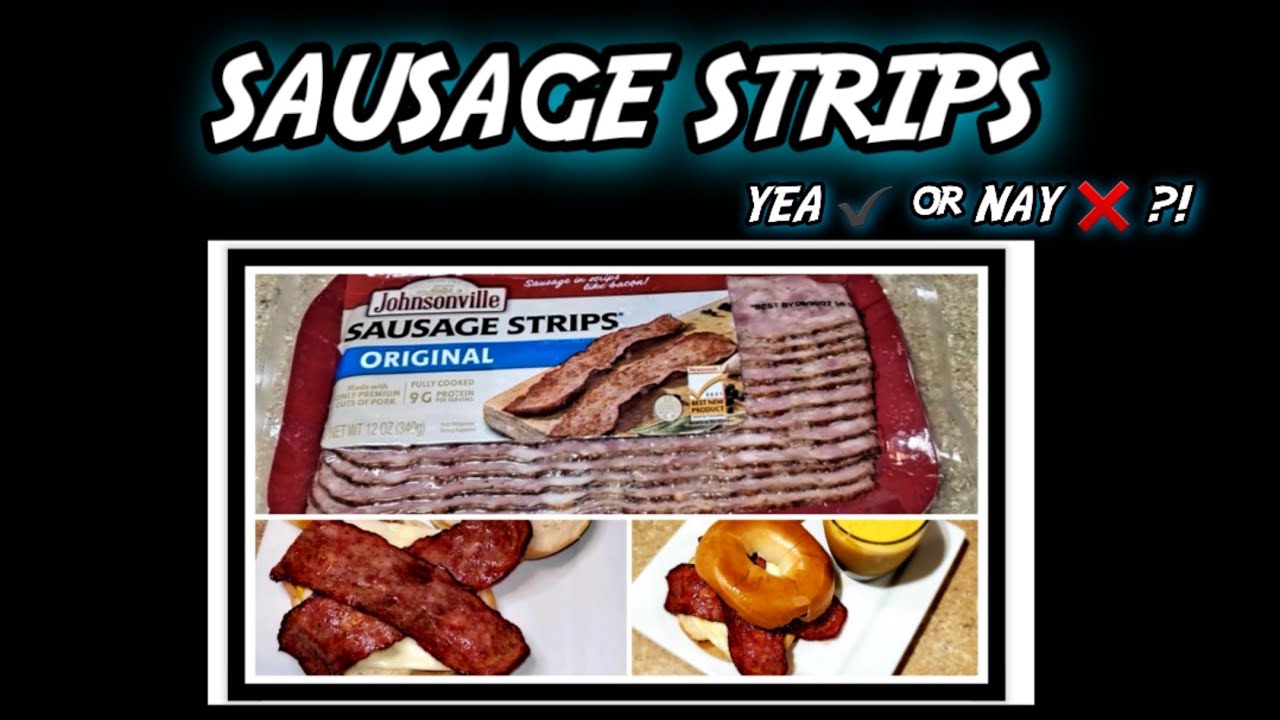 YEA ️ OR NAY ️?! SAUSAGE STRIPS SAUSAGE EGG & CHEESE BAGEL USING