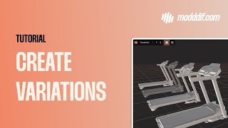Create 3D model variations with Modddif