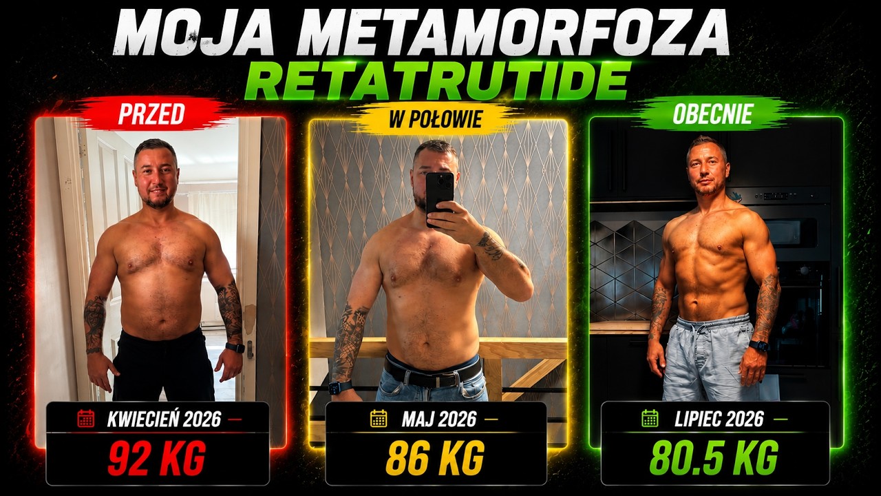 RETATRUTIDE - TYDZIEŃ 9 - Metamorfoza sylwetki (Przed vs Po)
