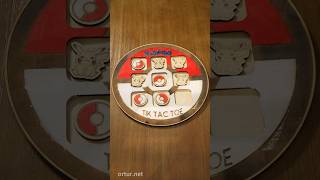 ⚡See the OLM H10 laser cut this custom Pokémon Tic-Tac-Toe board.