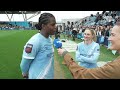 Bunny Shaw's WHOLESOME words for retiring teammate Laura Coombs 🥹 'She'd better stay around!'