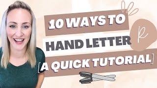 10 Ways to Hand Letter R | A Hand Lettering Tutorial for Beginners #lettering screenshot 3