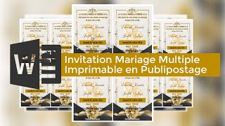 Invitation Mariage Multiple en Publipostage sous Ms Word