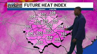 Heat builds heading into the mid-week