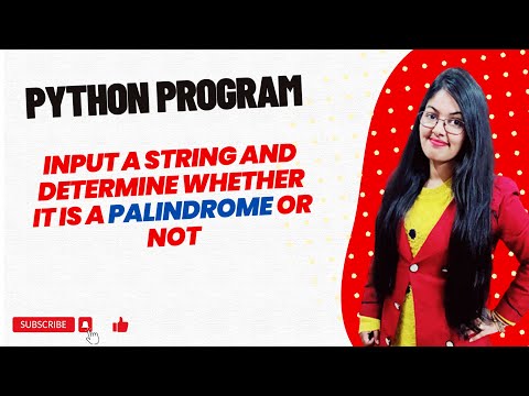 Python Program to Input a String and Determine Whether It Is a Palindrome or Not