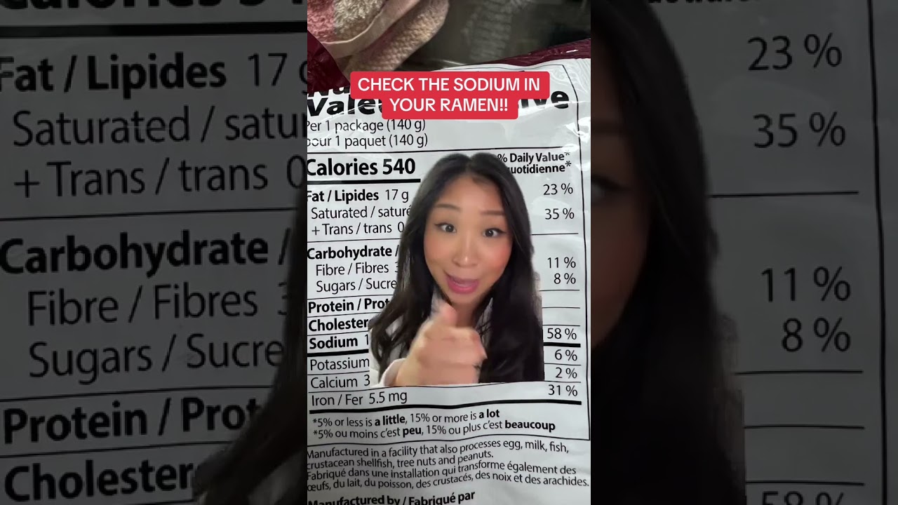Sodium in ramen 