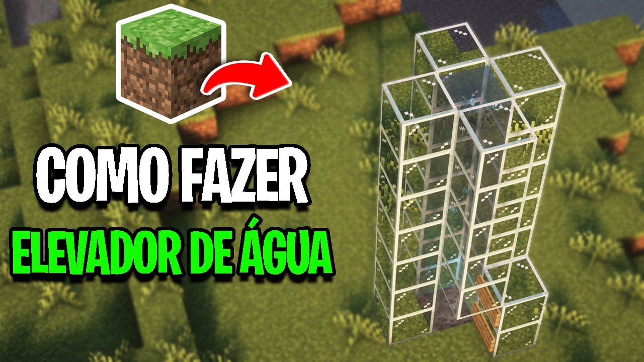 Como Fazer um Elevador de Água no Minecraft! [Guia Completo]