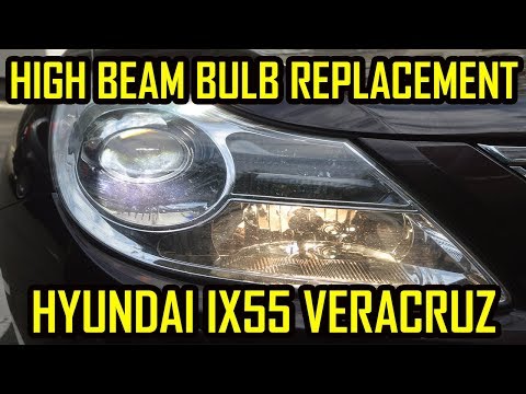 Hyundai Veracruz ix55 High Beam Bulb Replacement
