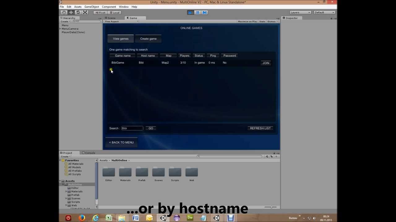 MultiOnline V2 - Multiplayer online kit for Unity 3D - YouTube