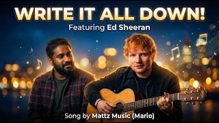 Ed Sheeran - Write It All Down | Emotional Pop Music | Mattz Music | AI Vision 2026