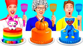 Me vs Grandma Cooking Challenge | Crazy Ideas to Cook by Hahanom Top Challenges