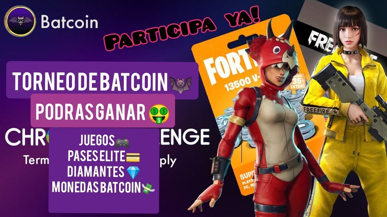 Nuevo Torneo de BATCOIN🤯 gana juegos, pase ELITE y Diamantes 💎 para free fire😏