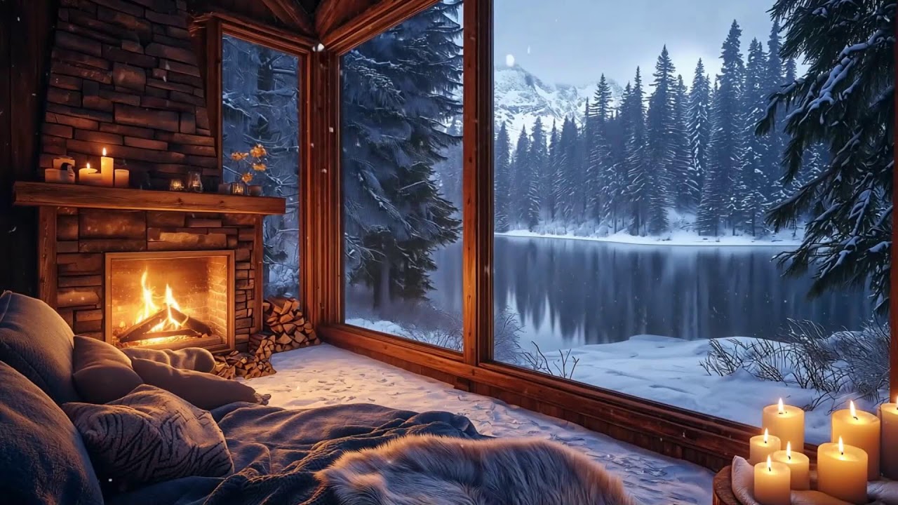 Winter Wonderland Breathtaking Snowy Forest and Lake Views