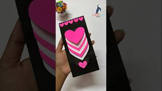 Cute Gift Idea💖 Heart Waterfall Card for New Year🎀 #viral #craft #shorts #tranding #tutorial #diy