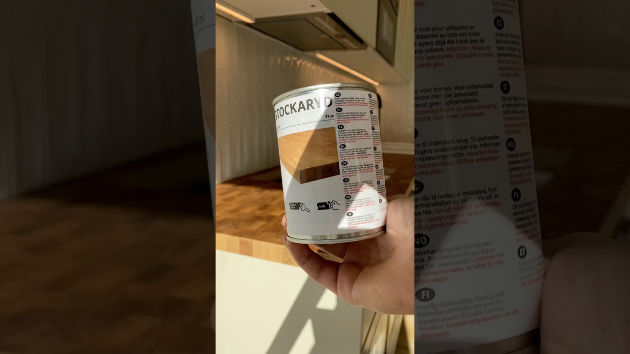 Ikea stockaryd wood oil for my kitchen 