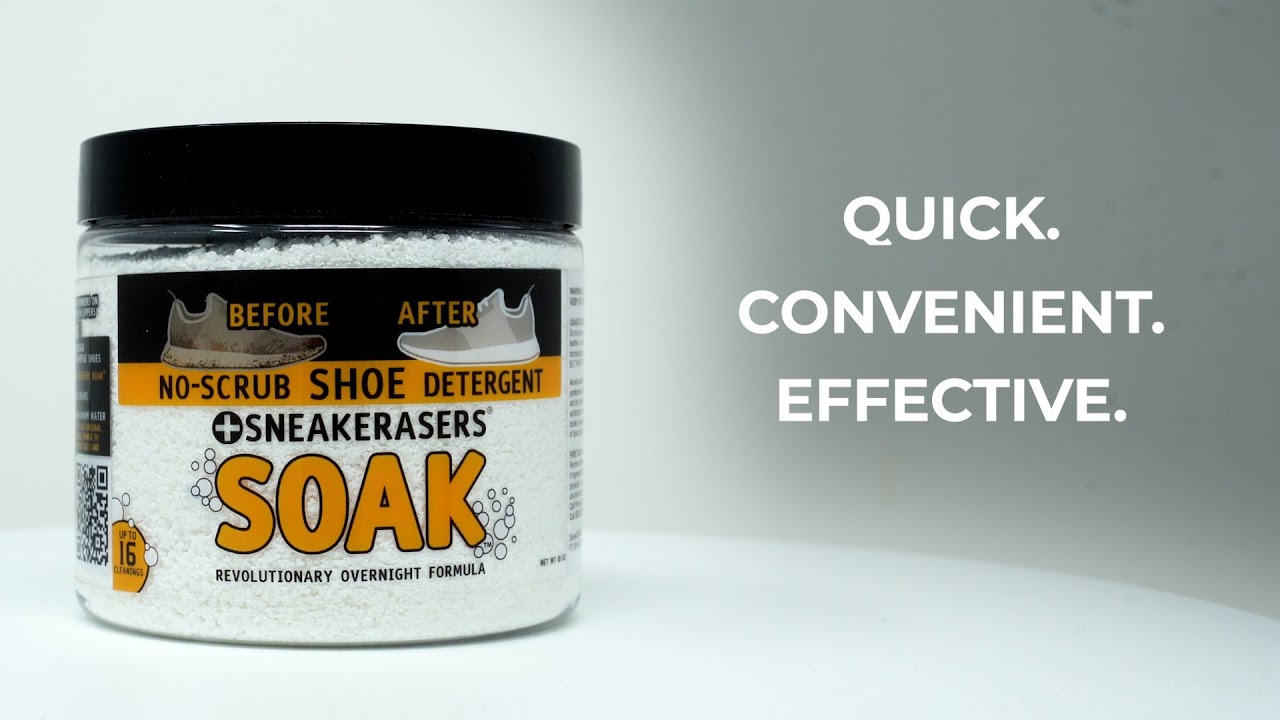How to use SneakERASERS Soak 
