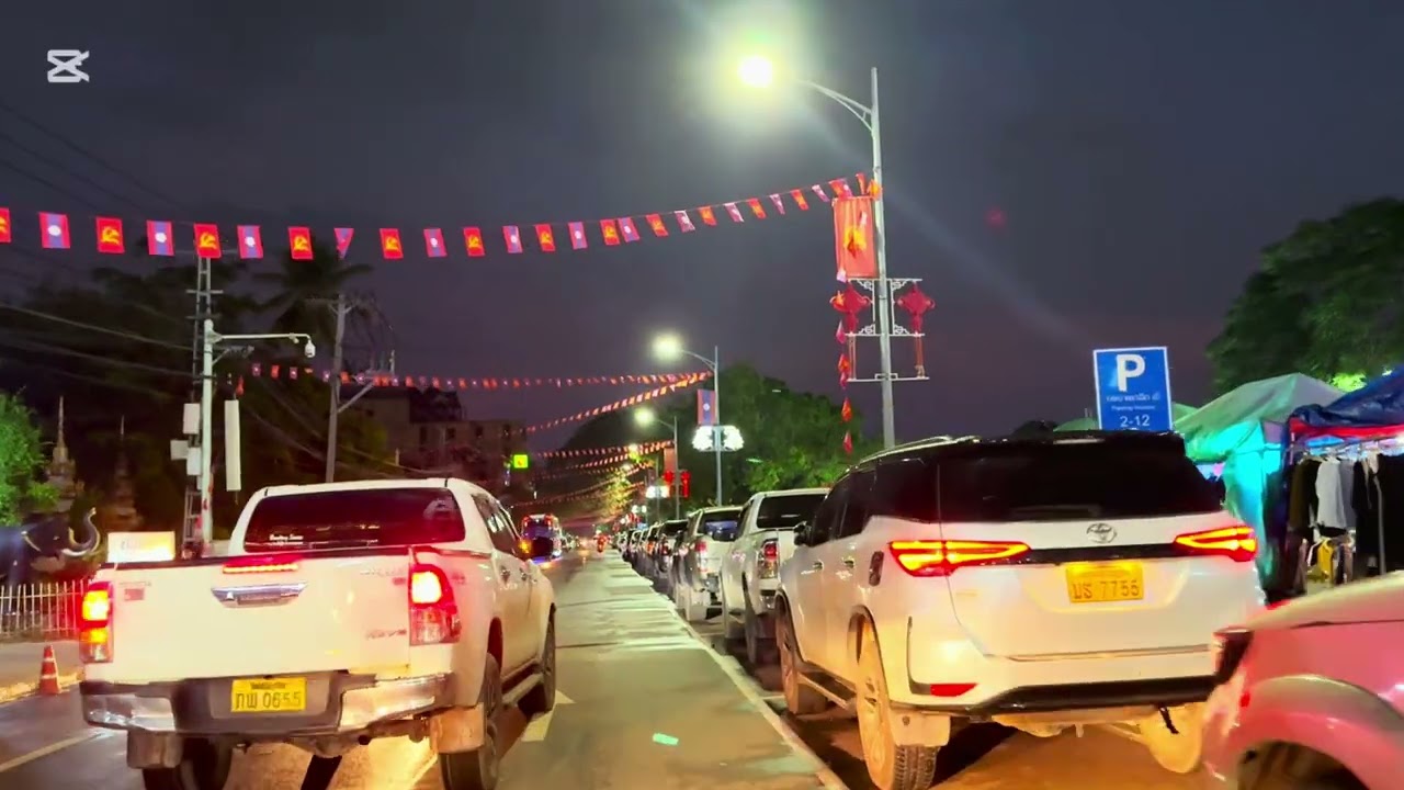 ເລີ່ມແລ້ວການປ່ຽນການສັນຈອນມື້ທີ່1 ໃນ9ຈຸດນະຄອນຫຼວງ ວຽງຈັນChange of travel route, located in Vientiane.