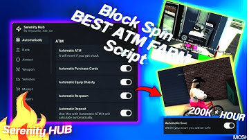 [BEST] Block Spin Aimbot, Autofarm ATM with bike Script & Fast Car, Melee Range