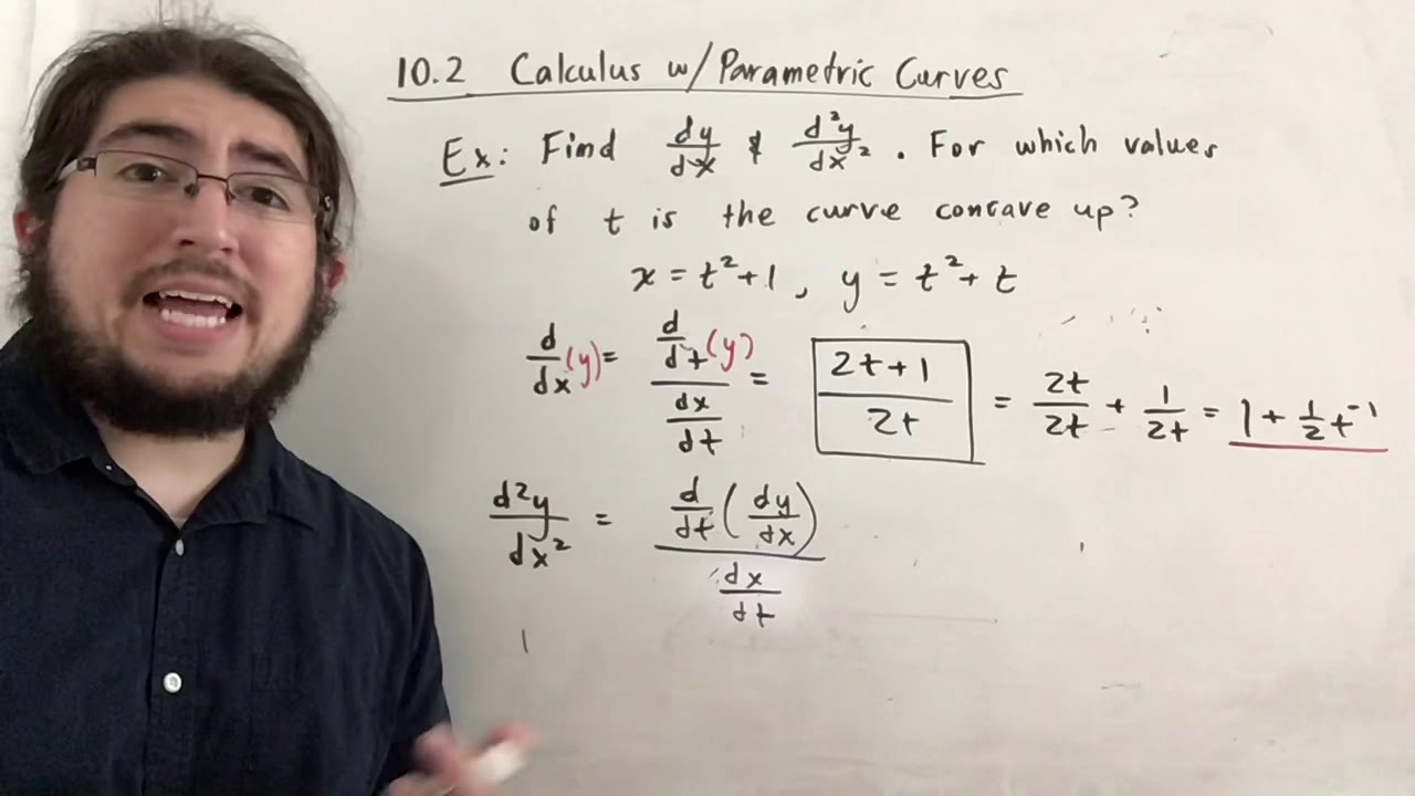 Calculus with Parametric Curves - YouTube