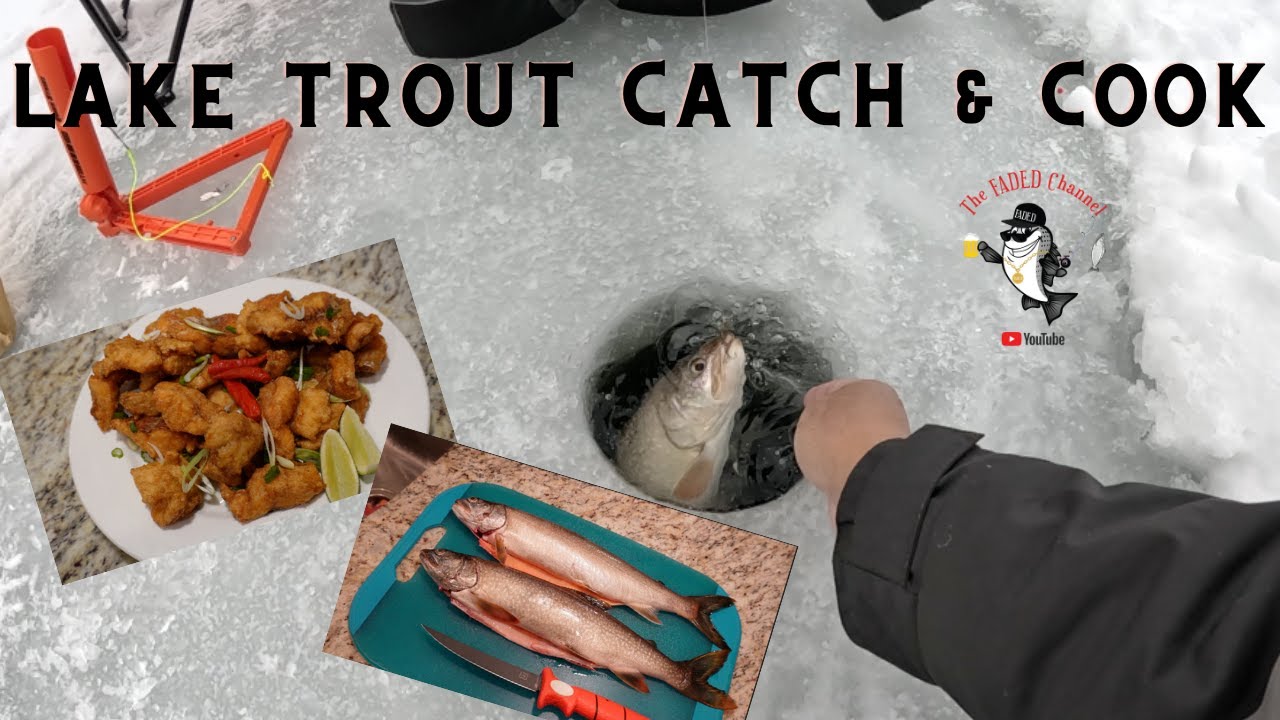 Ice Fishing for lake trout in Lake Granby Colorado