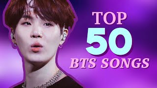 top 50 bts songs