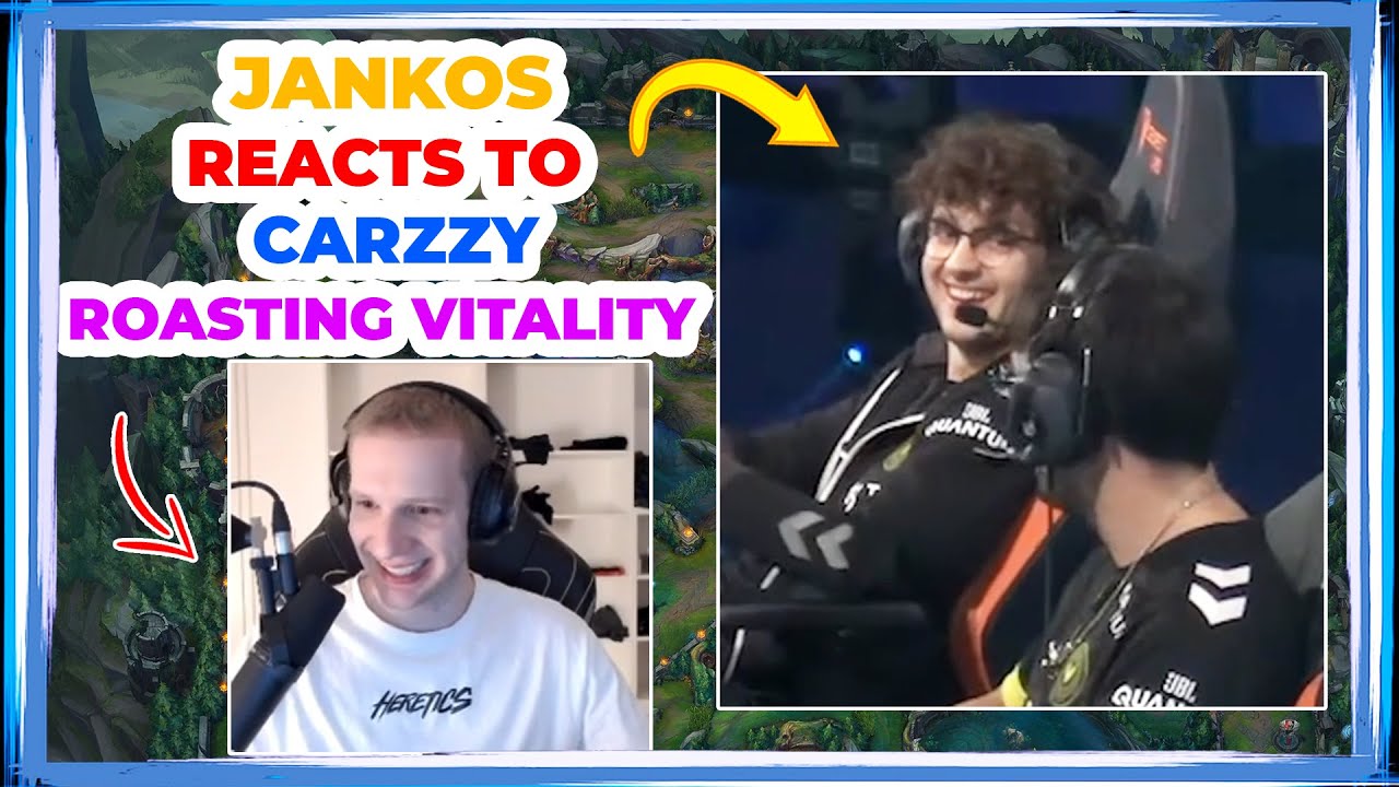 Jankos Reacts to CARZZY ROASTING Vitality ft. Hylissang 👀