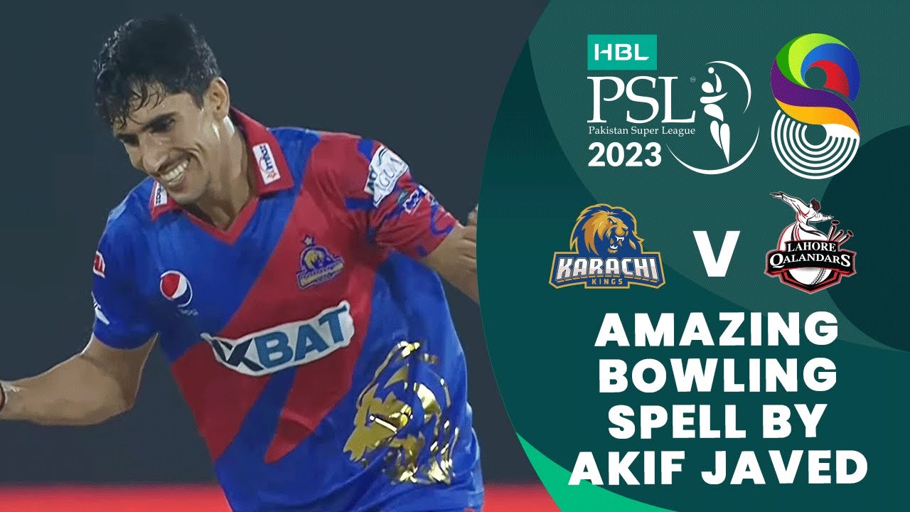 Amazing Bowling Spell By Akif Javed Karachi Kings vs Lahore Qalandars