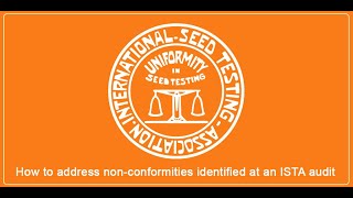 Webinar - How to address non conformities identified at an ISTA audit