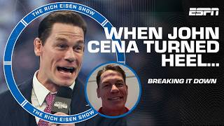 John Cena says he 'never backed down from a challenge' when TURNING HEEL 🔥 | The Rich Eisen Show
