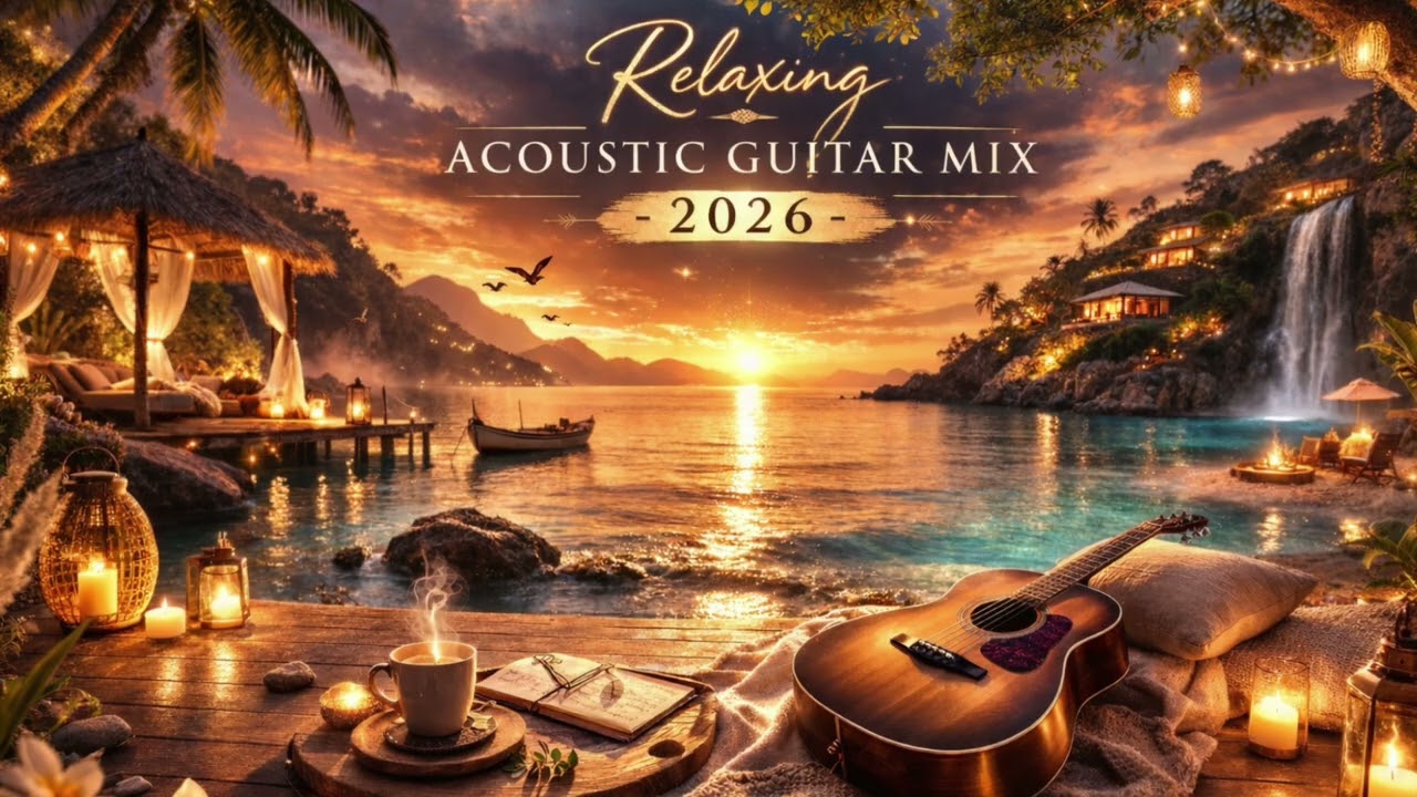 Relaxing Acoustic Guitar Mix 2026 🌅 Calm Instrumental Music for Relax, Study & Sleep🔹