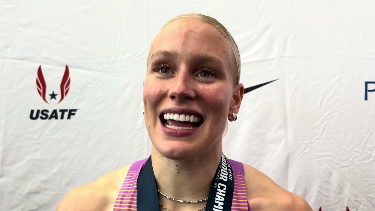 Gracie Morris Reacts To Tight Runner-Up Finish At U.S. Indoors, Makes 1500m Team In 4:11.39