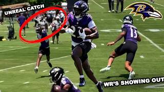 Ja'Kobi Lane NASTY Route + CATCH & Elijah Sarratt SHOWING OUT @ Ravens OTA'S FULL HIGHLIGHTS