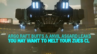 Argo RAFT Buffs and Anvil Asgard Leaks with Valkyrie Buffs Star Citizen 4.1.1