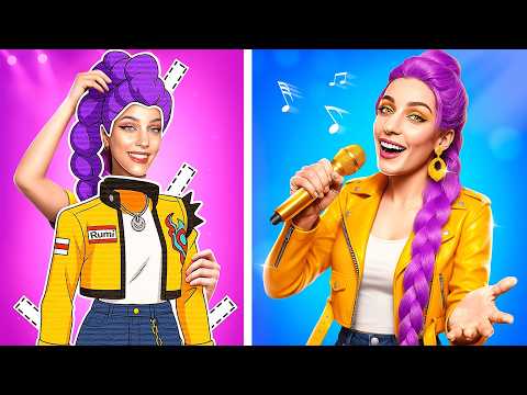 From POOR to RICH Rumi! 👑 Ultimate Huntrix KPOP Makeover: Demon Hunters Fan Story