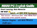 NSOU PG//NSOU PG online batch// Nsou pg exam // nsou pg result  // Nsou M.A exam // Pg exam update