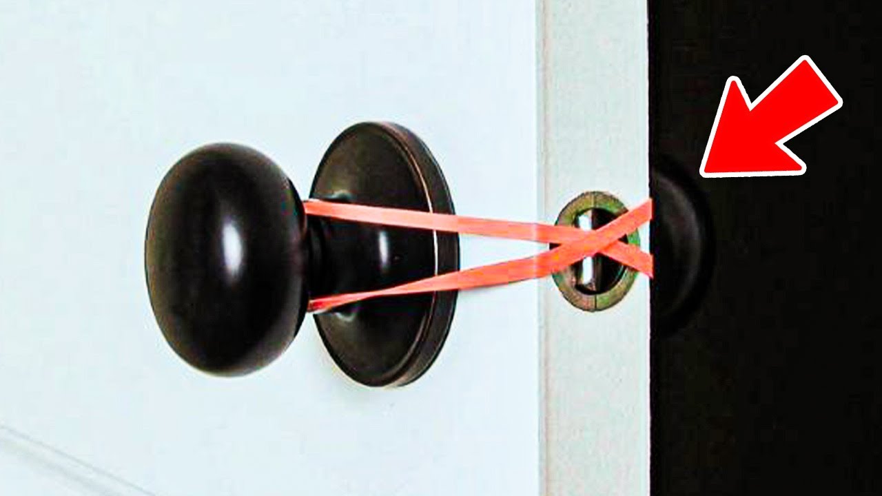 Why You should Always Put A Rubber Band Over Your Door Knobs ️ YouTube