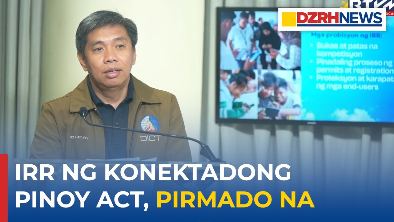 Implementing Rules and Regulations (IRR) ng Konektadong Pinoy Act, pirmado na