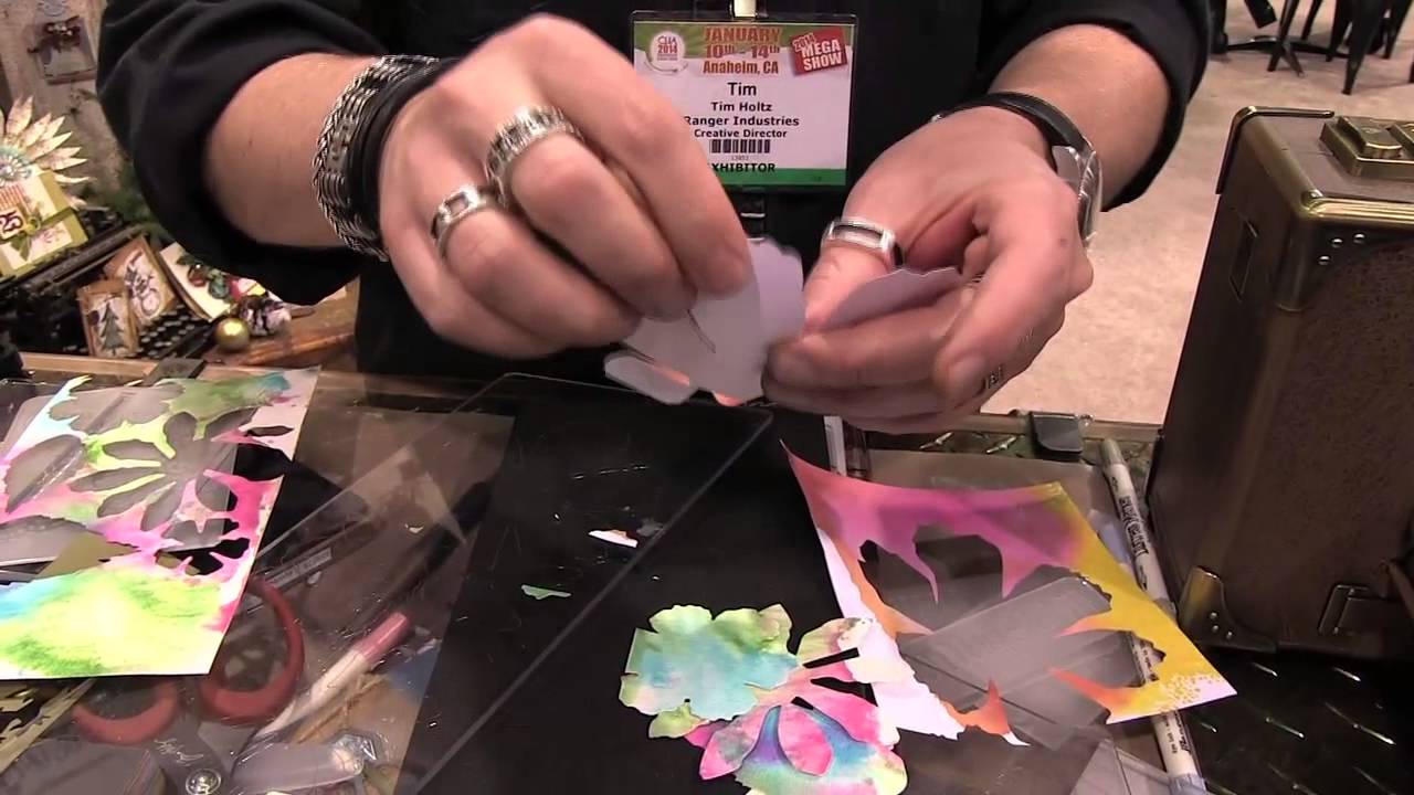 Tim Holtz - Bigz XL Jumbo Tattered Floral Die - CHA Winter 2014