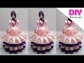 Cara menghias toples barbie dengan pita satin | Tempat permen barbie | Toples hias