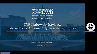 DVR 2026-2028 Job & Task Analysis and Systematic Instruction Video