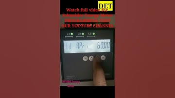 Programming of Schneider make Conzerv EM1000 Energy Meter #kwhmeter #energymeter #em1000 #schneider